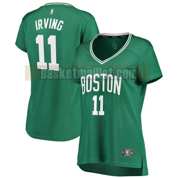 Maillot nba Boston Celtics Réplique Femme Kyrie Irving 11 Vert