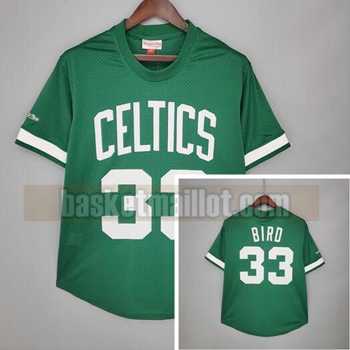 Maillot nba Boston Celtics Rétro Homme Bird 33 Vert