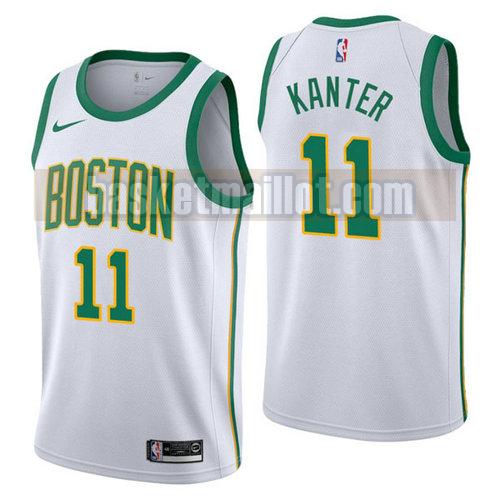 Maillot nba Boston Celtics Ville 2019 Homme Enes Kanter 11 White