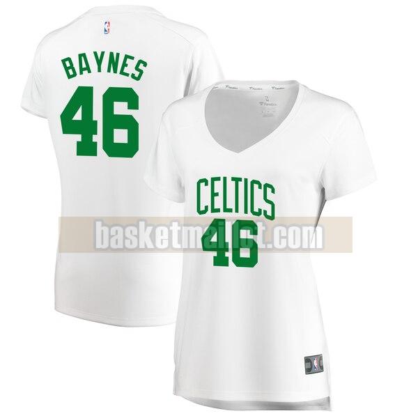 Maillot nba Boston Celtics association edition Femme Aron Baynes 46 Blanc