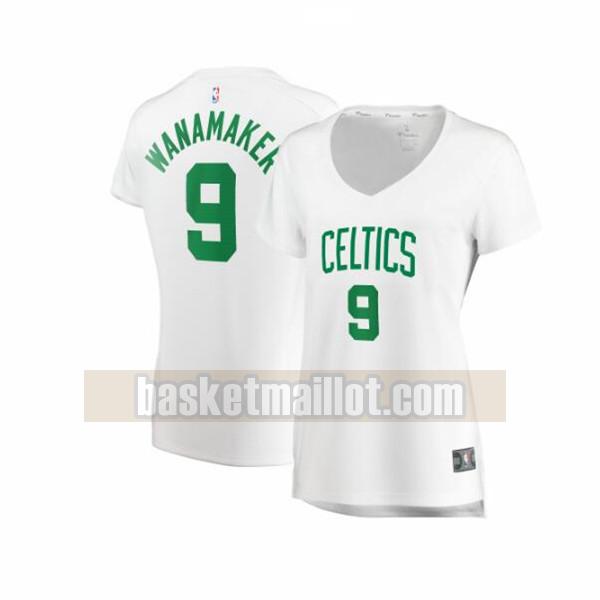 Maillot nba Boston Celtics association edition Femme Brad Wanamaker 9 Blanc