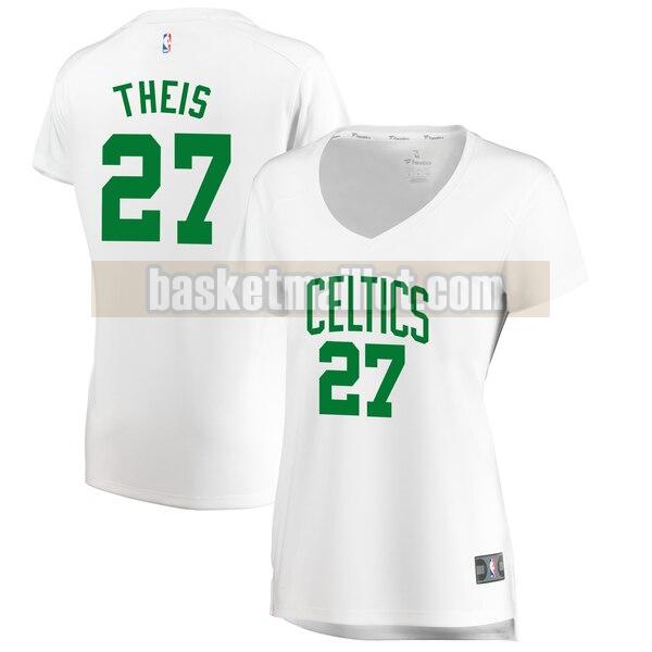 Maillot nba Boston Celtics association edition Femme Daniel Theis 27 Blanc