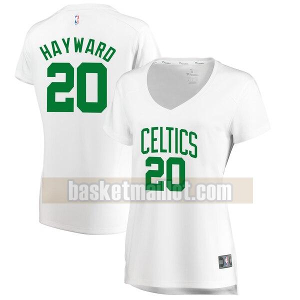 Maillot nba Boston Celtics association edition Femme Gordon Hayward 20 Blanc