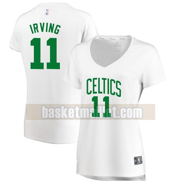 Maillot nba Boston Celtics association edition Femme Kyrie Irving 11 Blanc