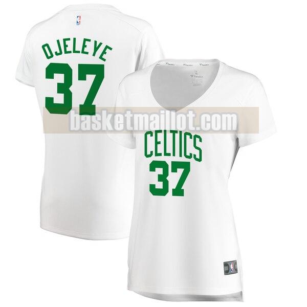 Maillot nba Boston Celtics association edition Femme Semi Ojeleye 37 Blanc