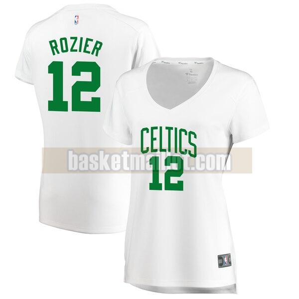 Maillot nba Boston Celtics association edition Femme Terry Rozier 12 Blanc