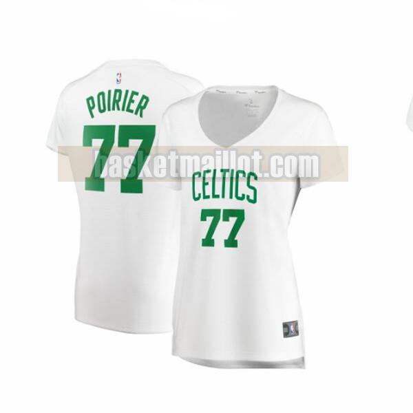 Maillot nba Boston Celtics association edition Femme Vincent Poirier 77 Blanc