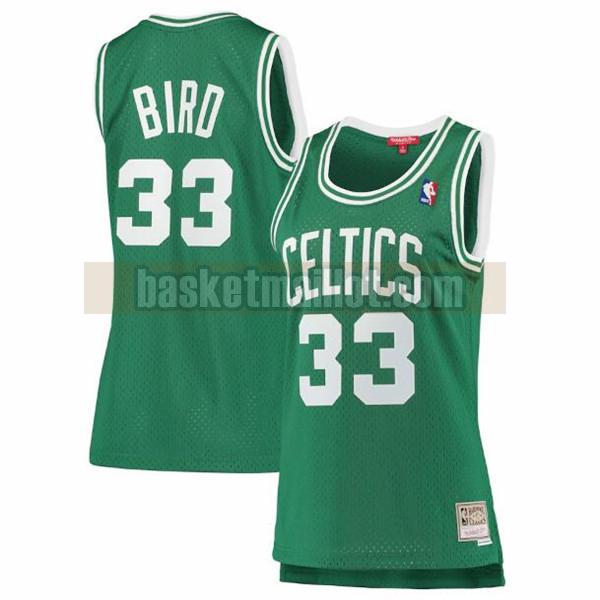 Maillot nba Boston Celtics hardwood classics Femme Larry Bird 33 Vert