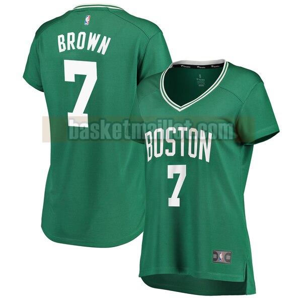 Maillot nba Boston Celtics icon edition Femme Jaylen Brown 7 Vert