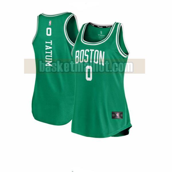 Maillot nba Boston Celtics icon edition Femme Jayson Tatum 0 Vert