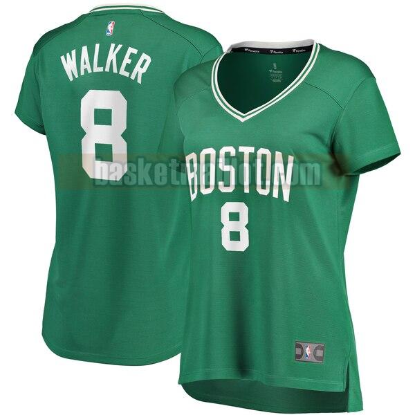 Maillot nba Boston Celtics icon edition Femme Kemba Walker 8 Vert