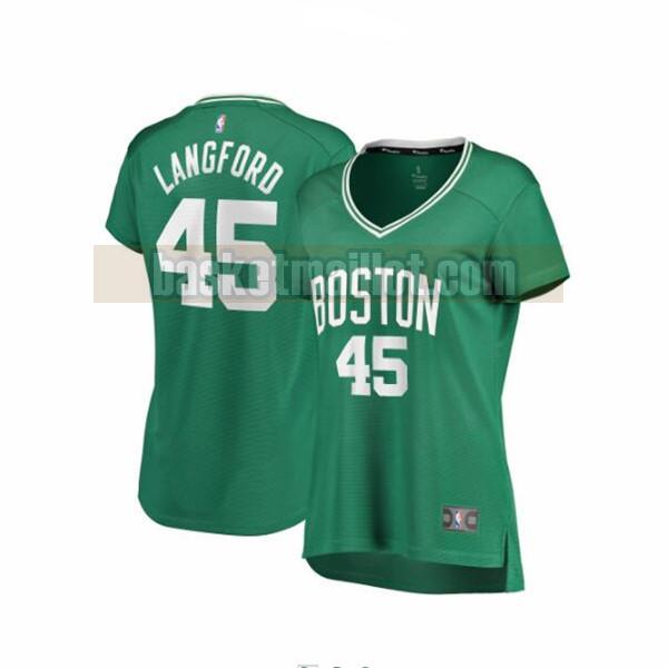 Maillot nba Boston Celtics icon edition Femme Romeo Langford 45 Vert