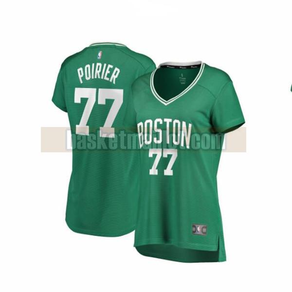 Maillot nba Boston Celtics icon edition Femme Vincent Poirier 77 Vert