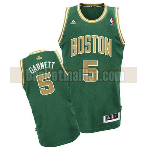 Maillot nba Boston Celtics retro Homme Kevin Garnett 5 Jaune