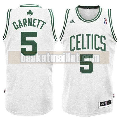 Maillot nba Boston Celtics retro Homme Kevin Garnett 5 White