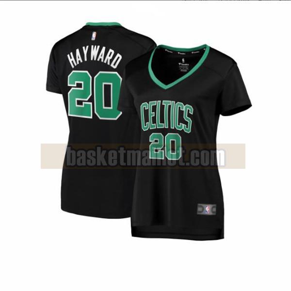 Maillot nba Boston Celtics statement edition Femme Gordon Hayward 20 Noir