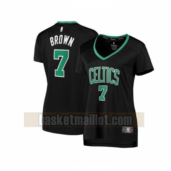 Maillot nba Boston Celtics statement edition Femme Jaylen Brown 7 Noir