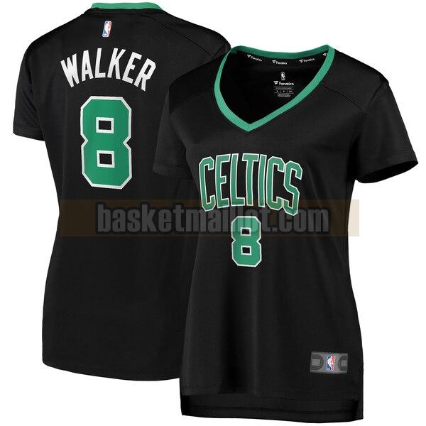 Maillot nba Boston Celtics statement edition Femme Kemba Walker 8 Noir