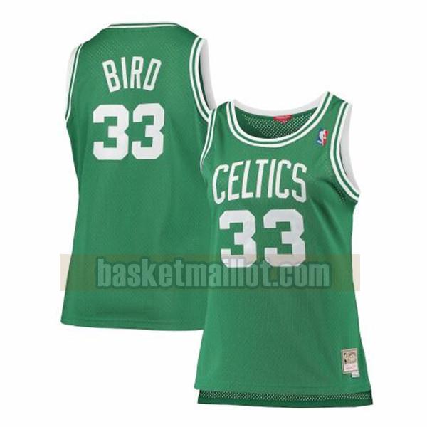 Maillot nba Boston Celtics swingman Femme Larry Bird 33 Vert