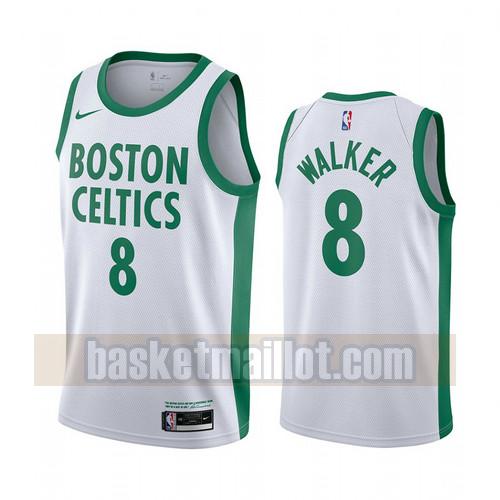 Maillot nba Boston Celtics Édition City 2020-21 Homme Kemba Walker 8 Blanc
