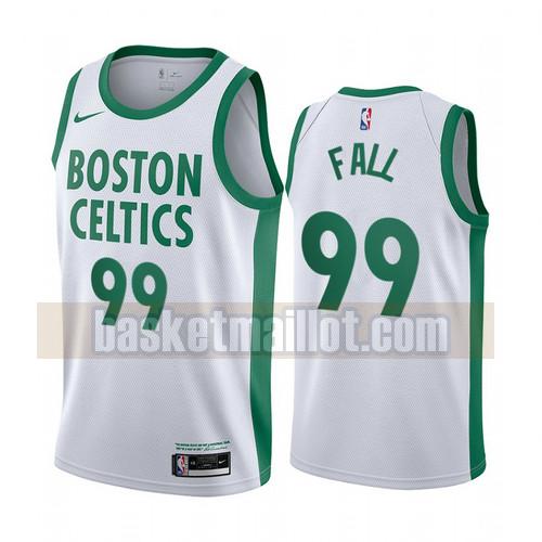 Maillot nba Boston Celtics Édition City 2020-21 Homme Tacko Fall 99 Blanc