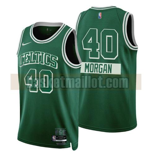 Maillot nba Boston Celtics Édition de la ville 2022 Édition 75e anniversaire Homme MORGAN 40 Vert