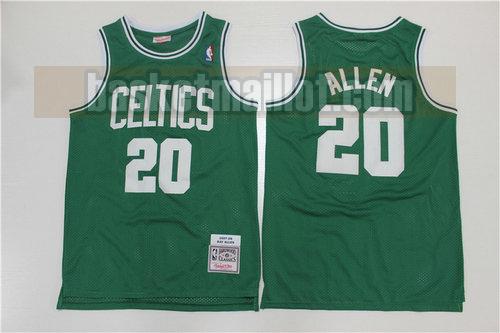 Maillot nba Boston Celtics Édition rétro 2007-2008 Homme ALLEN 20 Vert