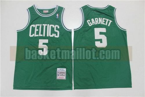 Maillot nba Boston Celtics Édition rétro 2007-2008 Homme GARNETT 5 Vert