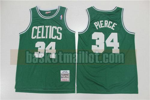 Maillot nba Boston Celtics Édition rétro 2007-2008 Homme PIERCE 34 Vert