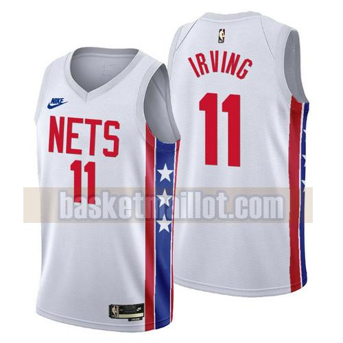 Maillot nba Brooklyn Nets 2022-2023 Classic Edition Homme Kyrie Irving 11 Blanc