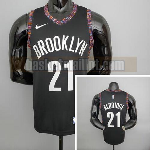 Maillot nba Brooklyn Nets Version ville Homme brooklyn 21 Noir