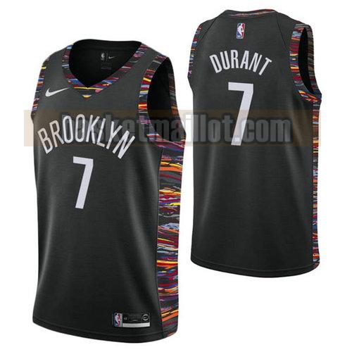 Maillot nba Brooklyn Nets Ville 2019 Homme Kevin Durant 7 Noir