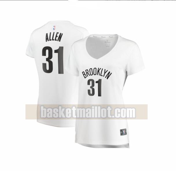 Maillot nba Brooklyn Nets association edition Femme Jarrett Allen 31 Blanc