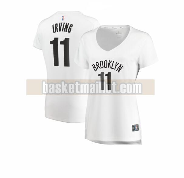 Maillot nba Brooklyn Nets association edition Femme Kyrie Irving 11 Blanc