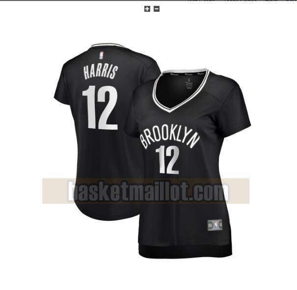Maillot nba Brooklyn Nets icon edition Femme Joe Harris 12 Noir