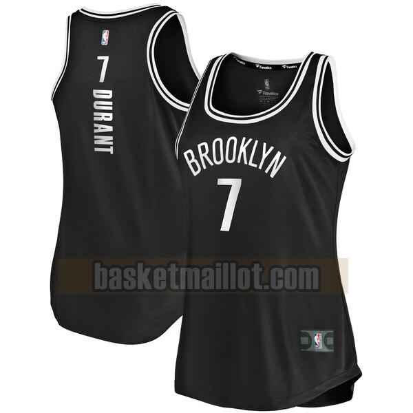 Maillot nba Brooklyn Nets icon edition Femme Kevin Durant 7 Noir