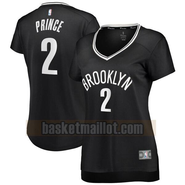 Maillot nba Brooklyn Nets icon edition Femme Taurean Prince 2 Noir
