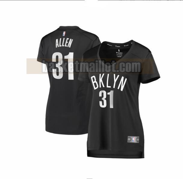 Maillot nba Brooklyn Nets statement edition Femme Jarrett Allen 31 Noir