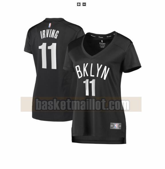 Maillot nba Brooklyn Nets statement edition Femme Kyrie Irving 11 Noir