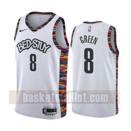 Maillot nba Brooklyn Nets Édition City 2020-21 Homme Jeff Green 8 Blanc