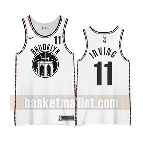 Maillot nba Brooklyn Nets Édition City 2020-21 Homme Kyrie Irving 11 Blanc