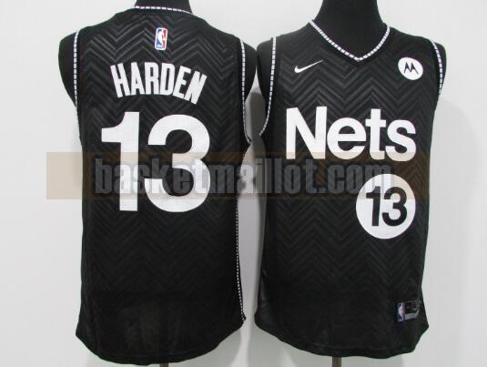 Maillot nba Brooklyn Nets Édition gagnée Homme James Harden 13 Noir