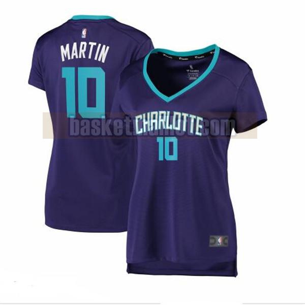 Maillot nba Charlotte Hornets statement edition Femme Caleb Martin 10 Pourpre