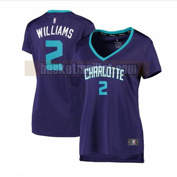 Maillot nba Charlotte Hornets statement edition Femme Marvin Williams 2 Pourpre
