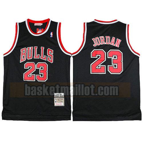 Maillot nba Chicago Bulls 1997-98 Homme Michael Jordan 23 Noir