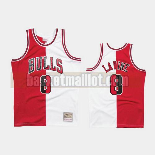 Maillot nba Chicago Bulls 1997-98 divisé Two-Tone Homme Zach Lavine 8 Rouge