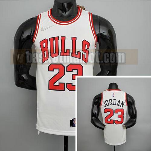 Maillot nba Chicago Bulls 75e anniversaire Homme Jordan 23 Blanc