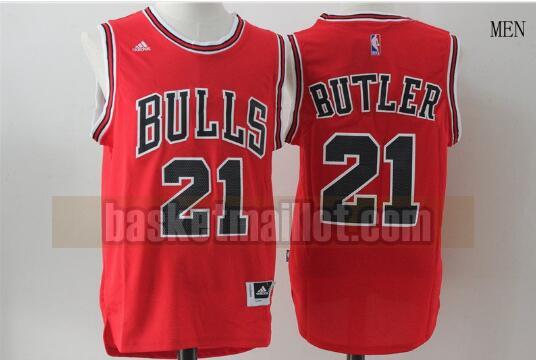 Maillot nba Chicago Bulls Basketball Homme Jimmy Butler 21 Rouge
