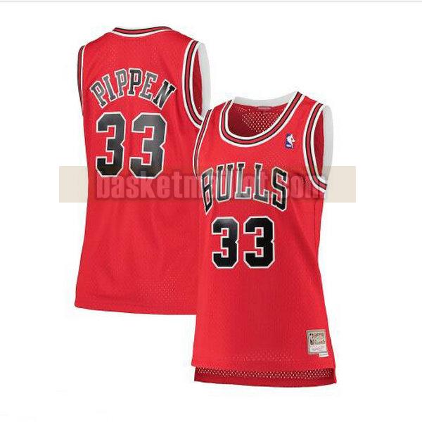 Maillot nba Chicago Bulls hardwood classics Femme Scottie Pippen 33 Rouge
