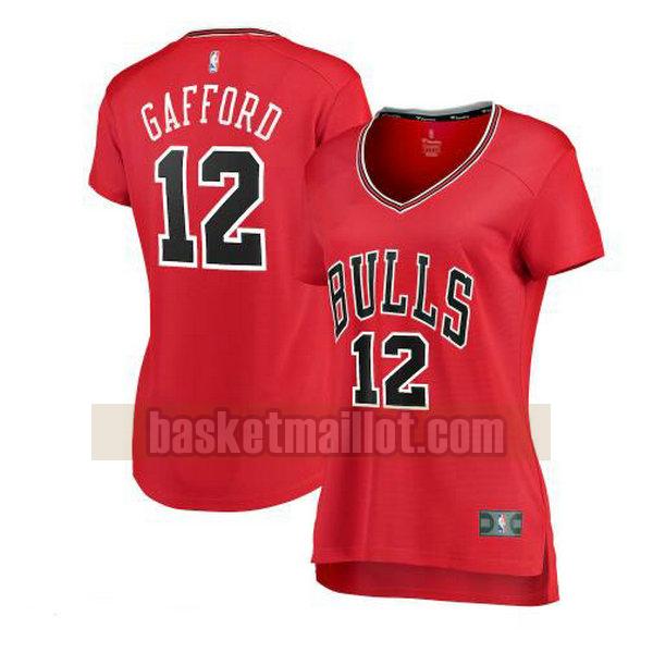 Maillot nba Chicago Bulls icon edition Femme Daniel Gafford 12 Rouge